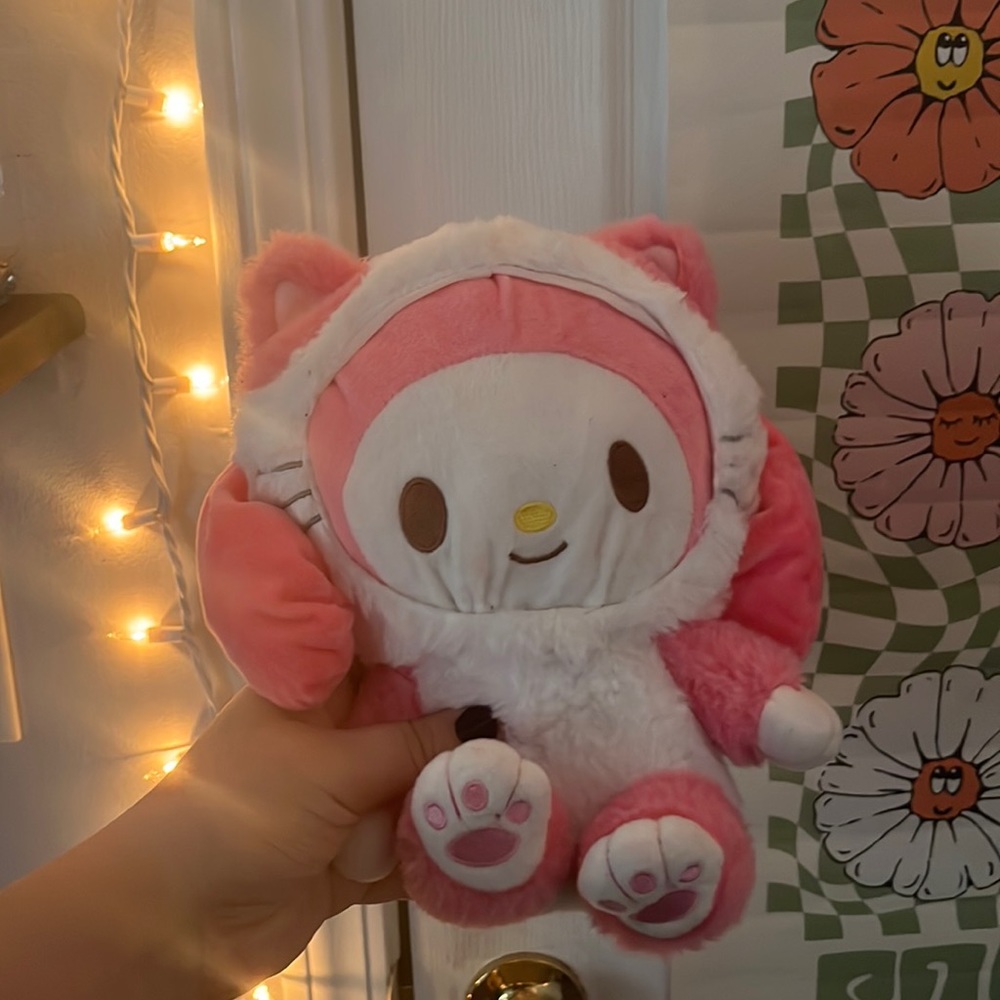 NWT Hello Kitty Sanrio plush Daweiwang In My Melody Coat 25cm